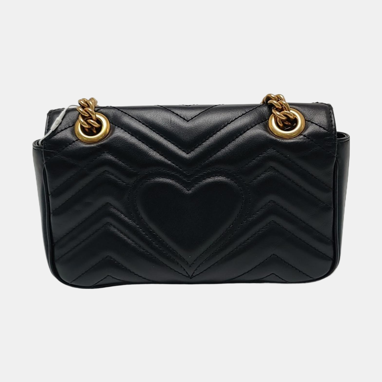 GG Marmont Small Quilted Calfskin Black