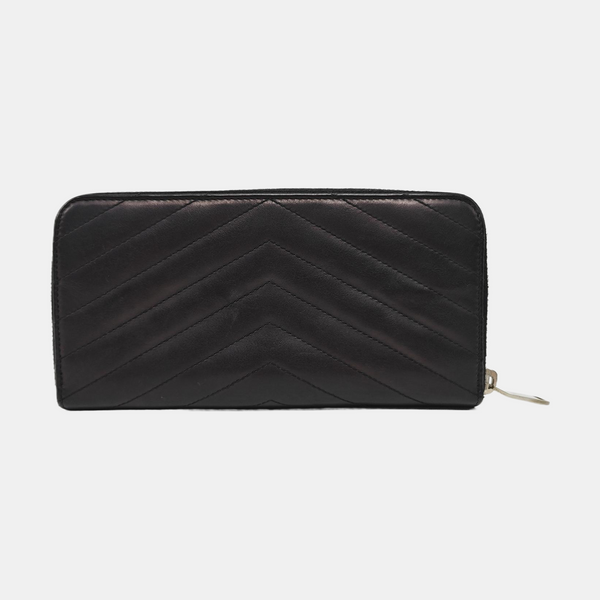 MONOGRAM Chevron Calfskin Black Wallet