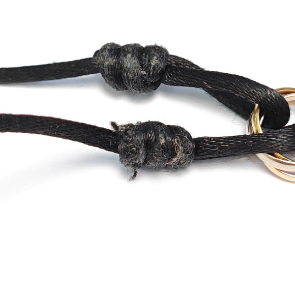 TRINITY Fabric Black Bracelet