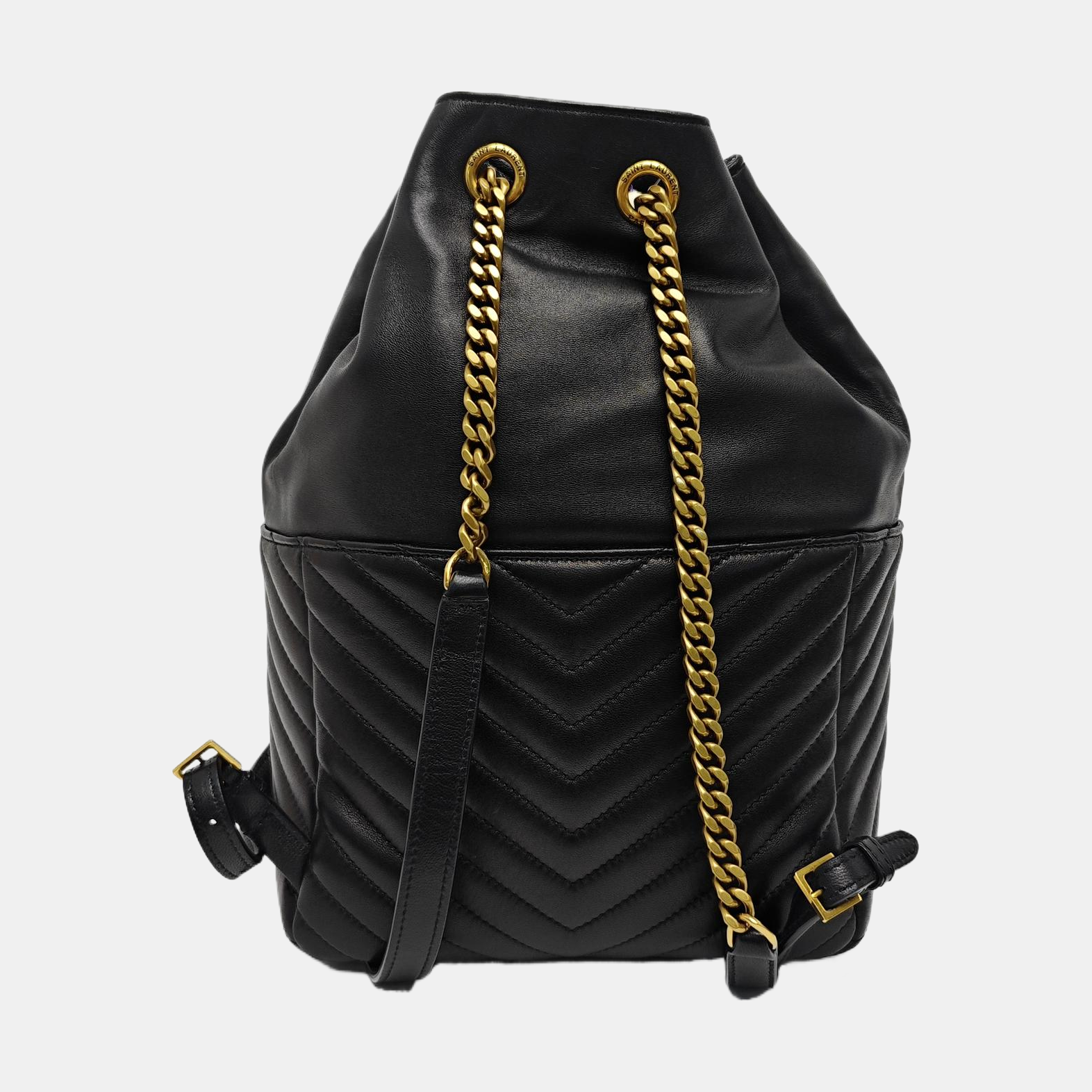 JOE Chevron Lambskin Black