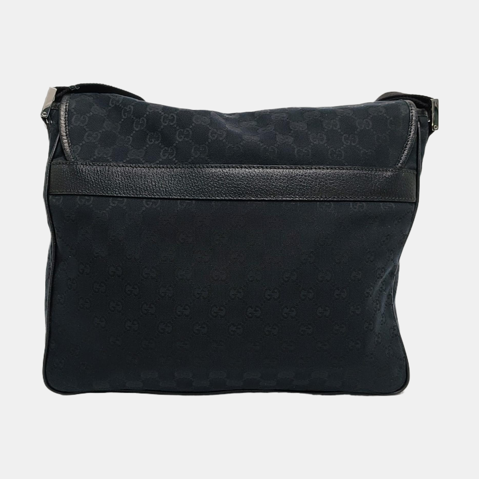 Monogram Fabric Shoulder Bag Blue