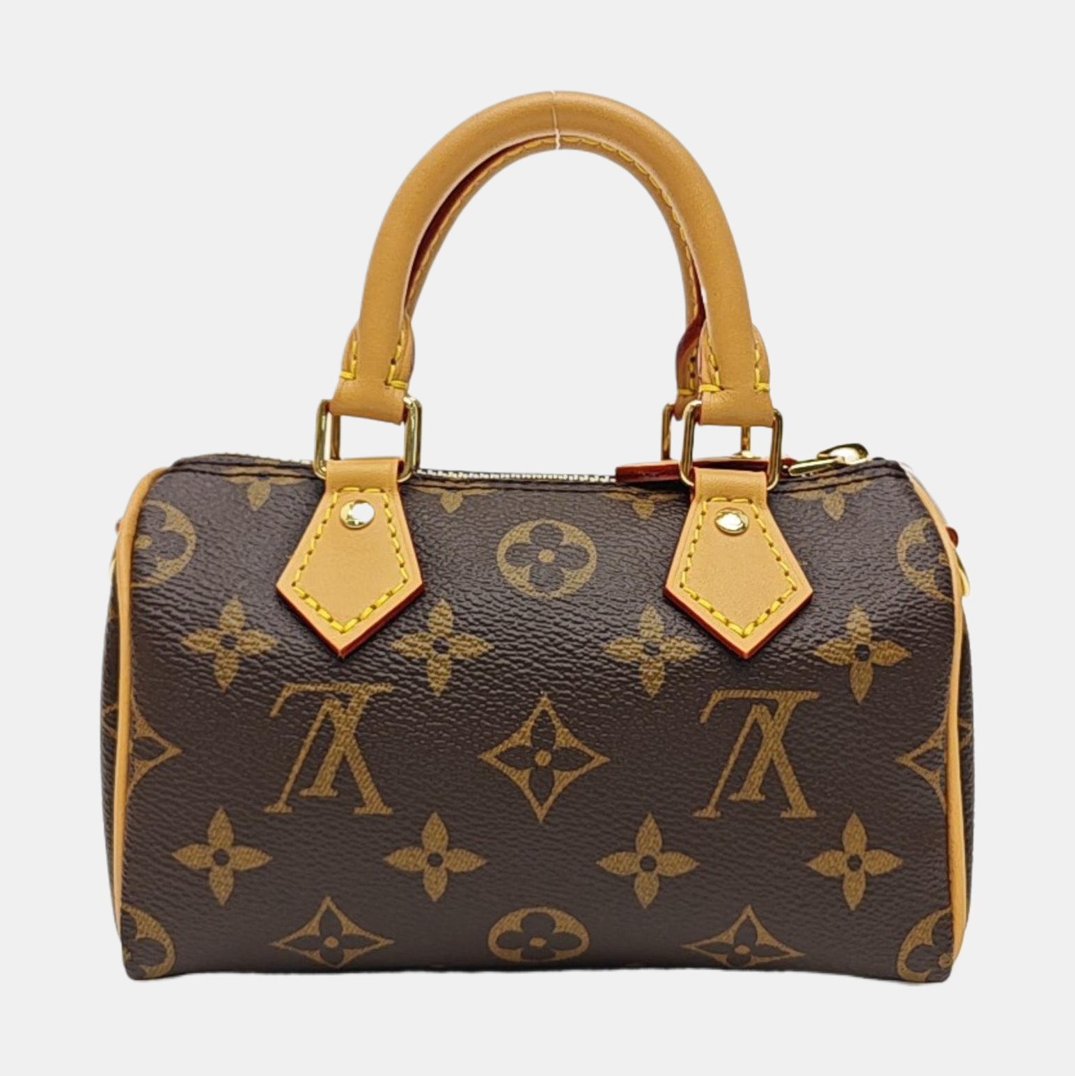 SPEEDY Nano Monogram Coated Canvas Brown