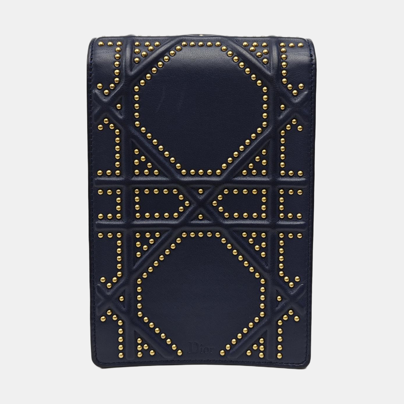 Diorama Cannage Calfskin Blue