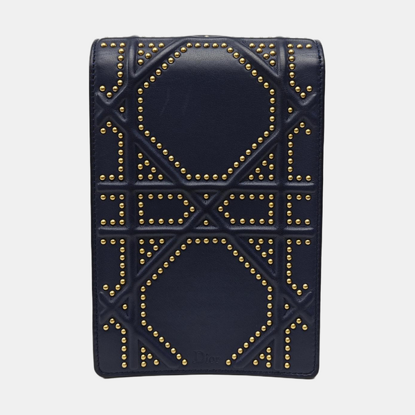 Diorama Cannage Calfskin Blue