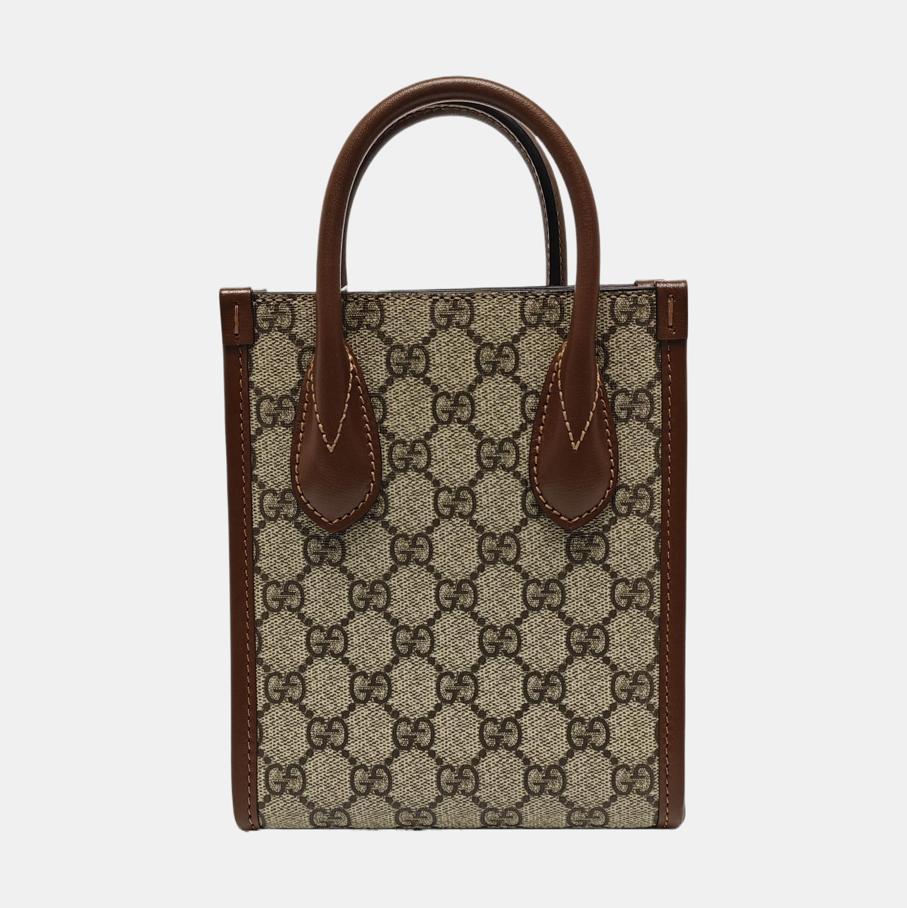 Retro Mini Monogram Coated Canvas Beige