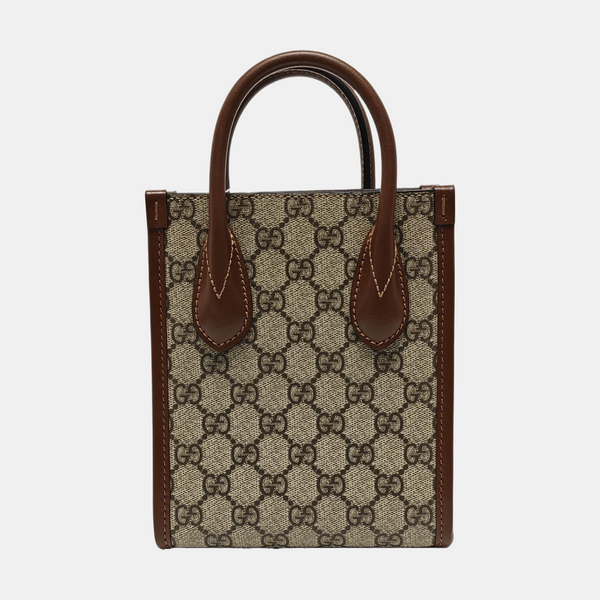 Retro Mini Monogram Coated Canvas Beige