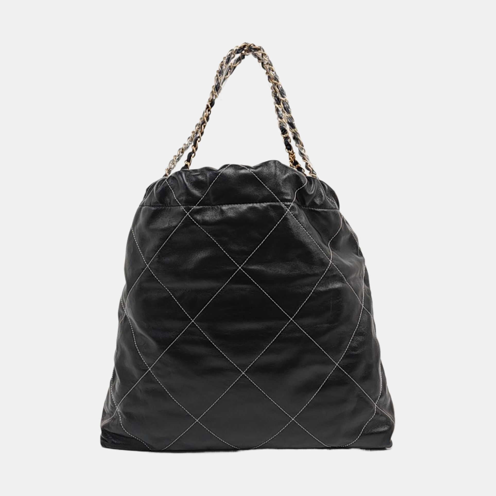 CHANEL 22 Small Quilted Calfskin Black