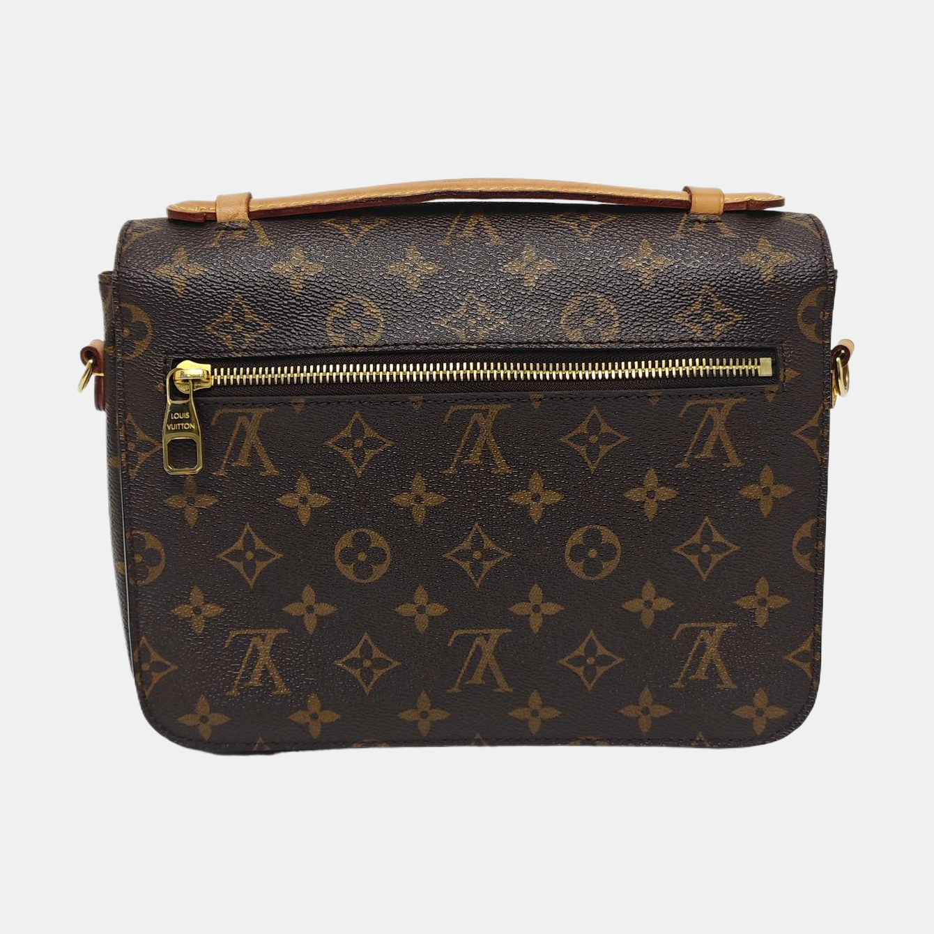 MÉTIS MM Monogram Coated Canvas Brown