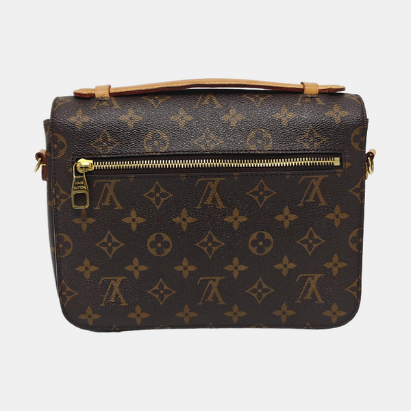 MÉTIS MM Monogram Coated Canvas Brown