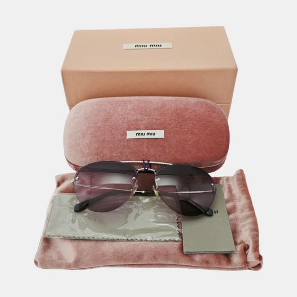 Metal Sunglasses Purple