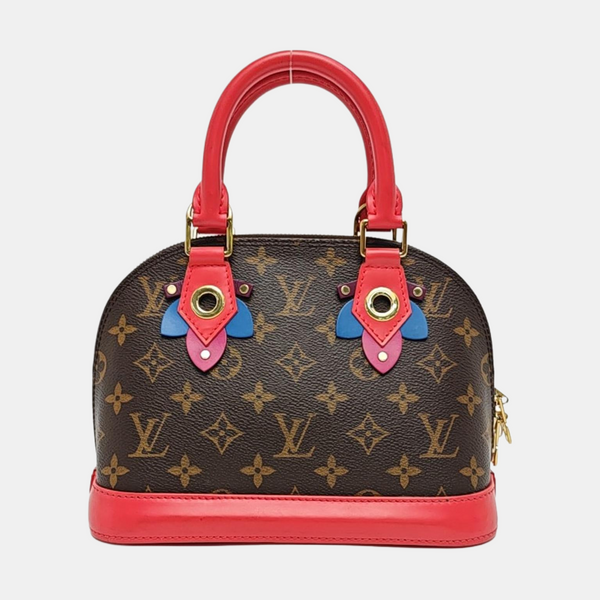 ALMA BB Monogram Coated Canvas Brown