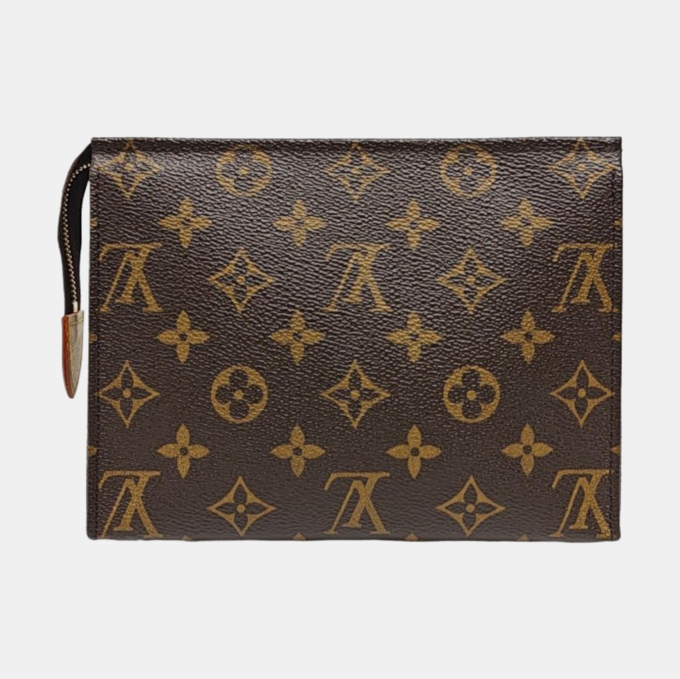 TOILET POCKET 19 Monogram Coated Canvas Brown