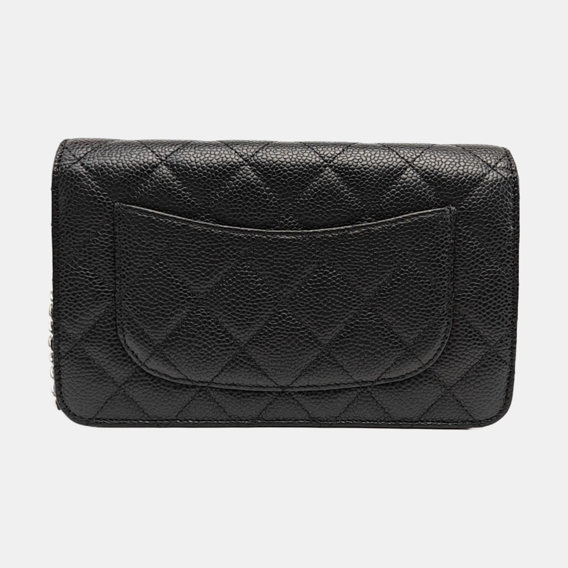 WOC Quilted Grained Calfskin Black