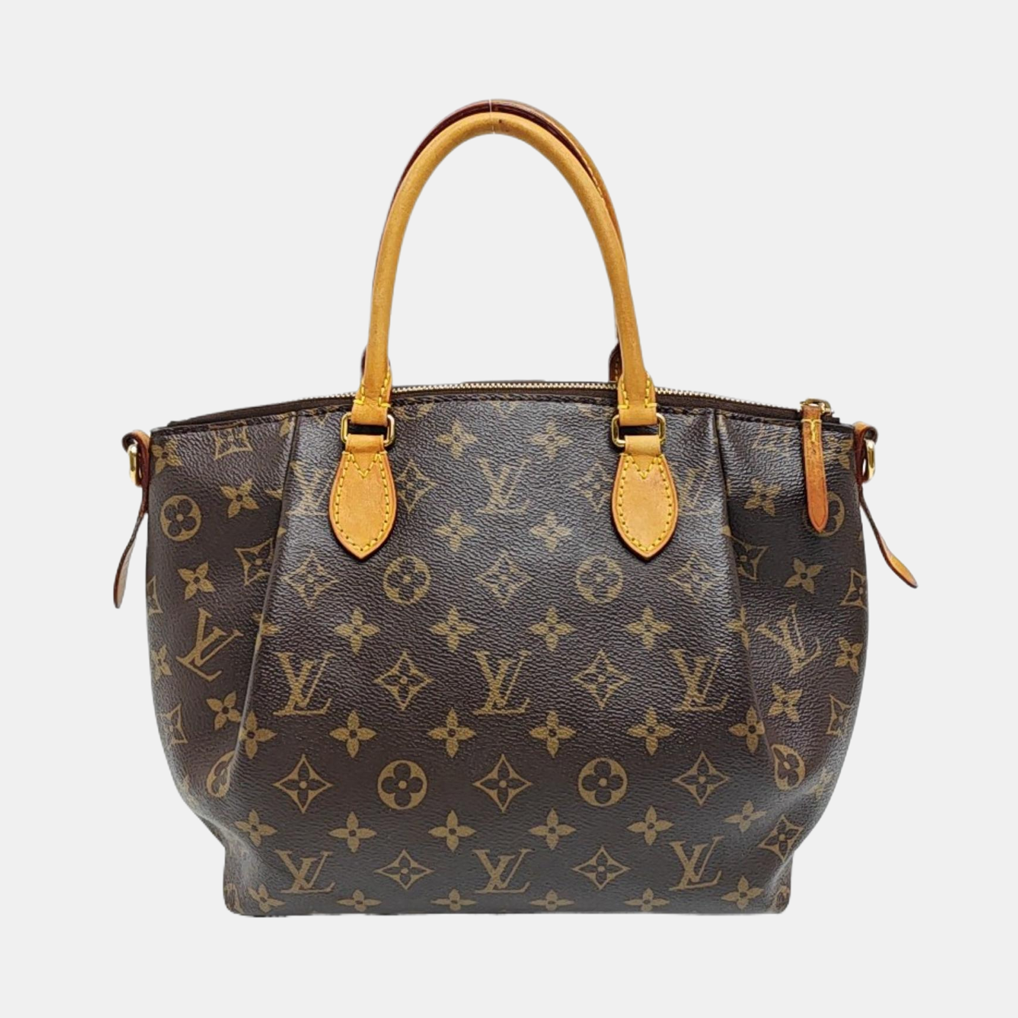 TURENNE Monogram Coated Canvas Brown