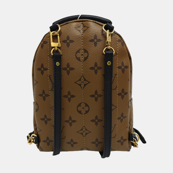 PALM SPRINGS Mini Monogram Coated Canvas Brown