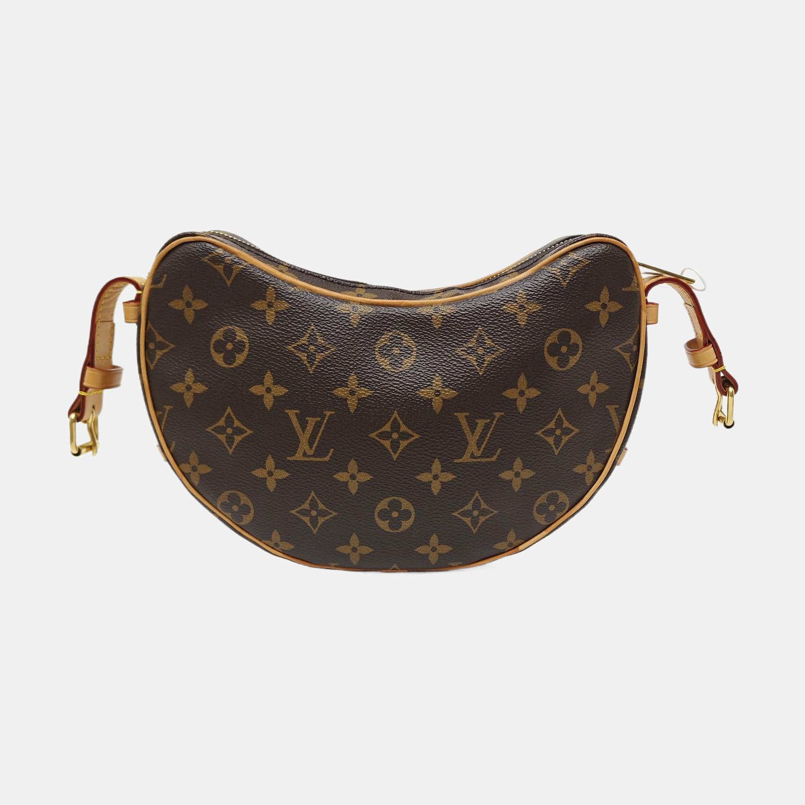 CROISSANT Monogram Coated Canvas Brown