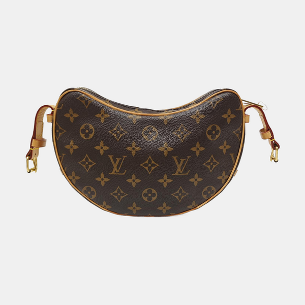 CROISSANT Monogram Coated Canvas Brown