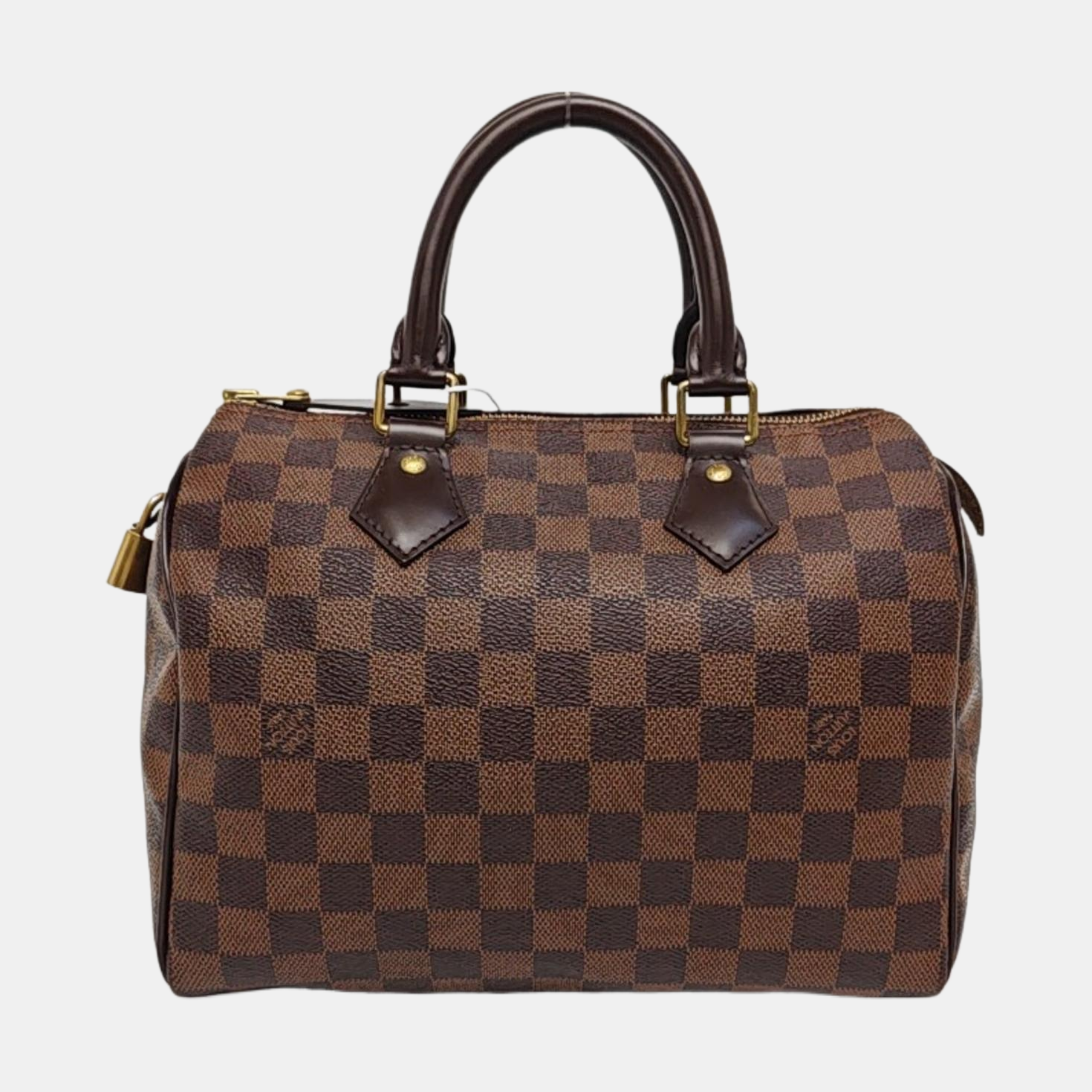 SPEEDY 25 Damier Ebene Coated Canvas Brown