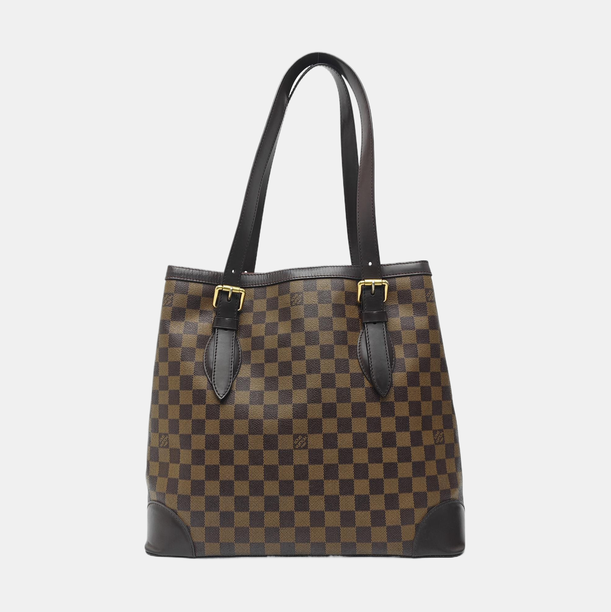 HAMPSTEAD GM Damier Ebene Coated Canvas Brown