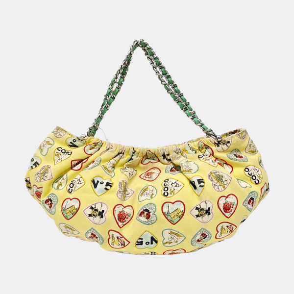 Fabric Top Handle Bag Multicolor