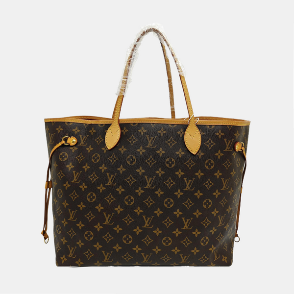 NEVERFULL GM Monogram Coated Canvas Brown