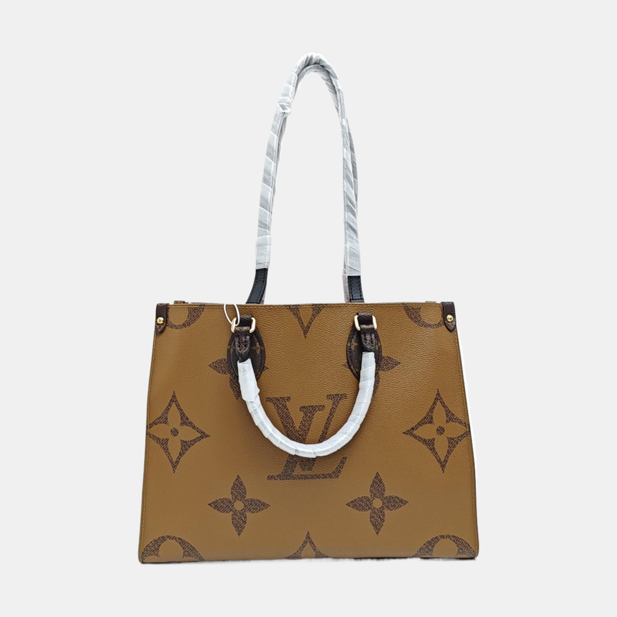 ONTHEGO MM Monogram Coated Canvas Brown