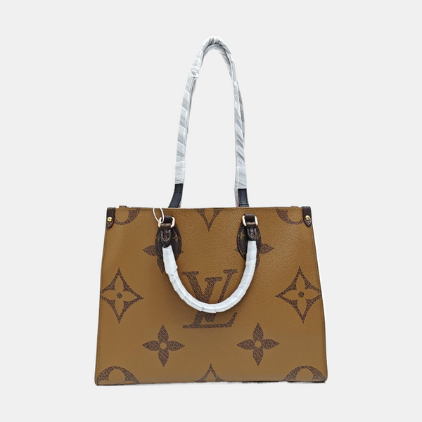 ONTHEGO MM Monogram Coated Canvas Brown