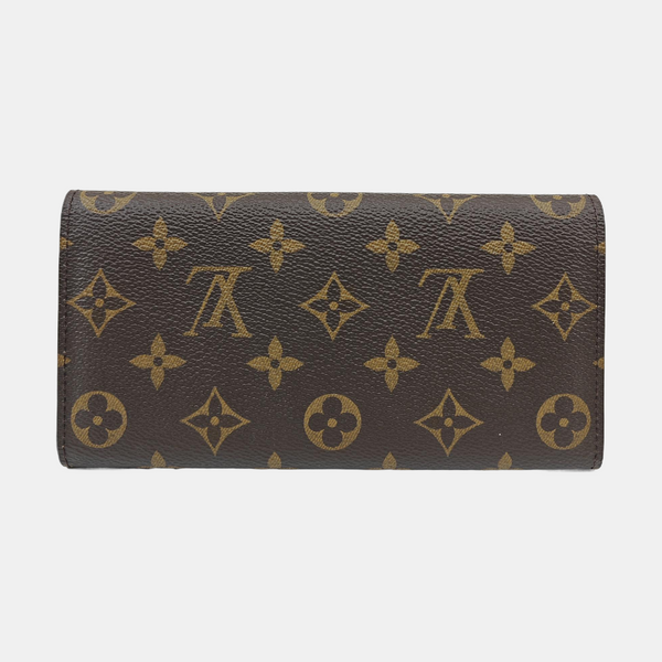 EMILIE Monogram Coated Canvas Brown Wallet