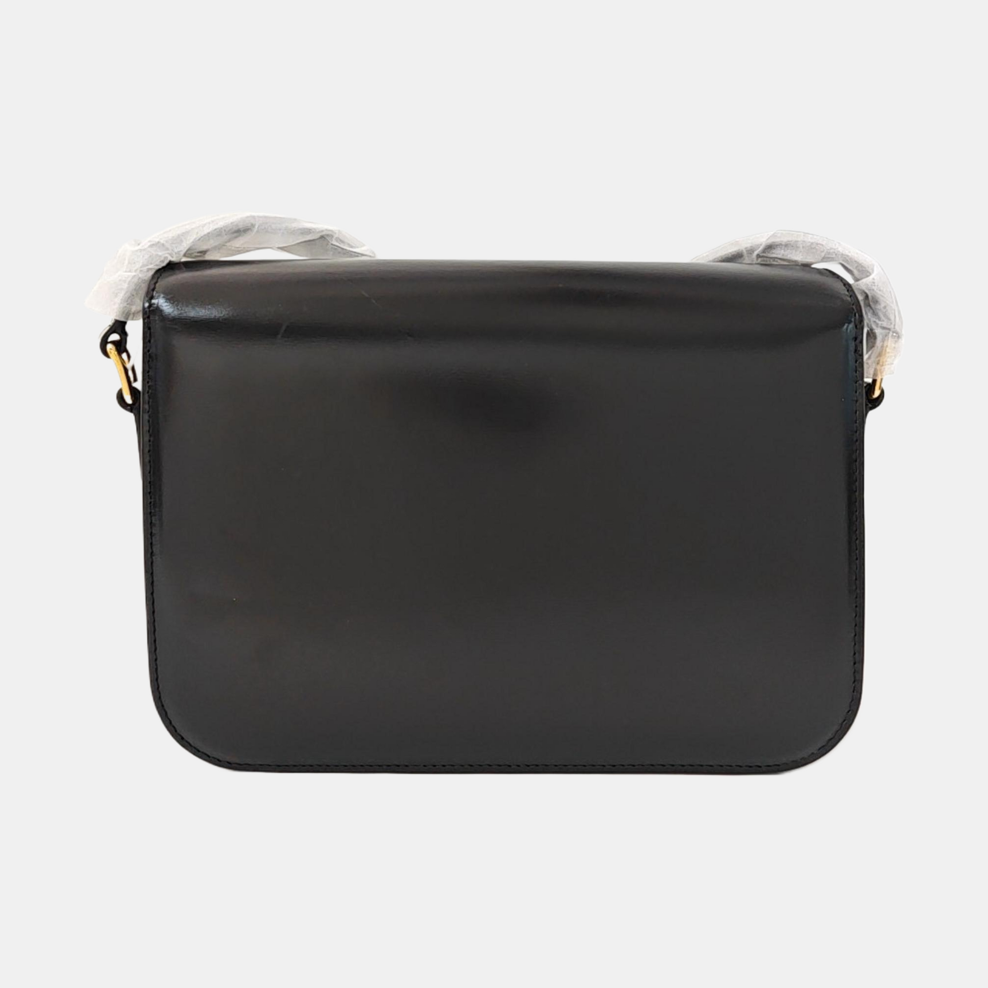 TRIOMPHE Medium Calfskin Black