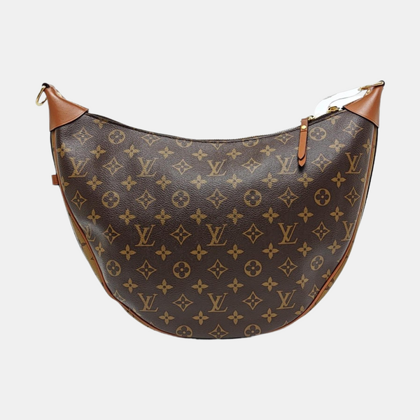 LOOP HOBO Monogram Coated Canvas Brown