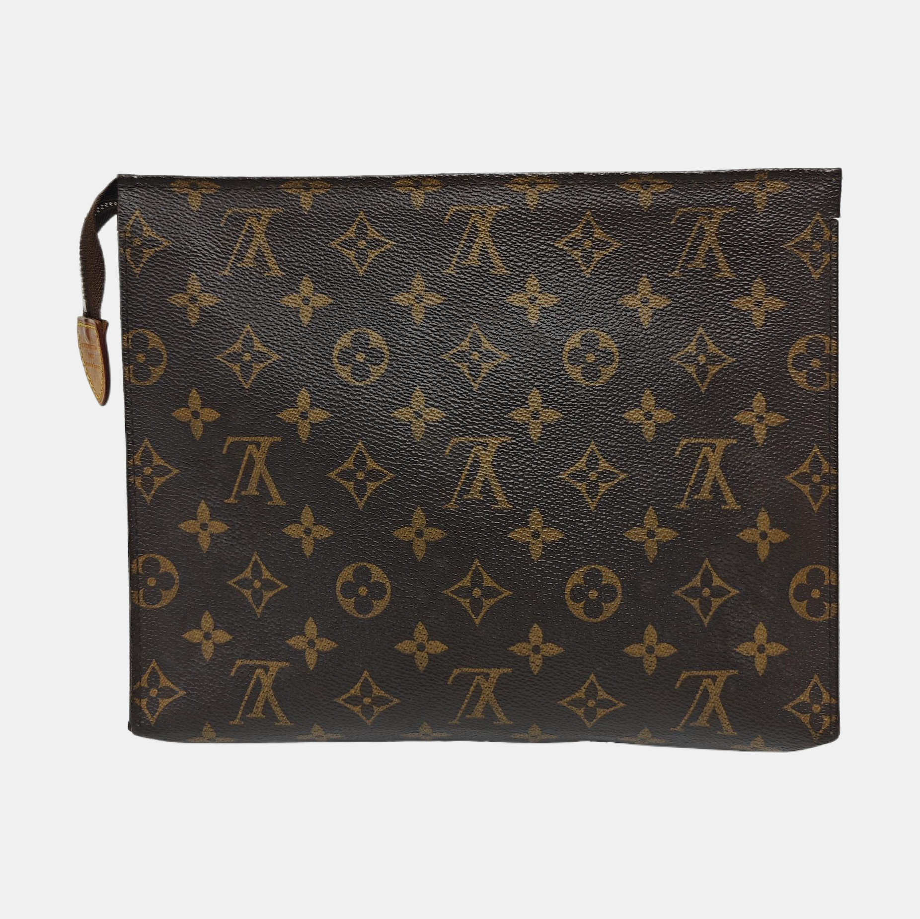 TOILET POCKET 26 Monogram Coated Canvas Brown