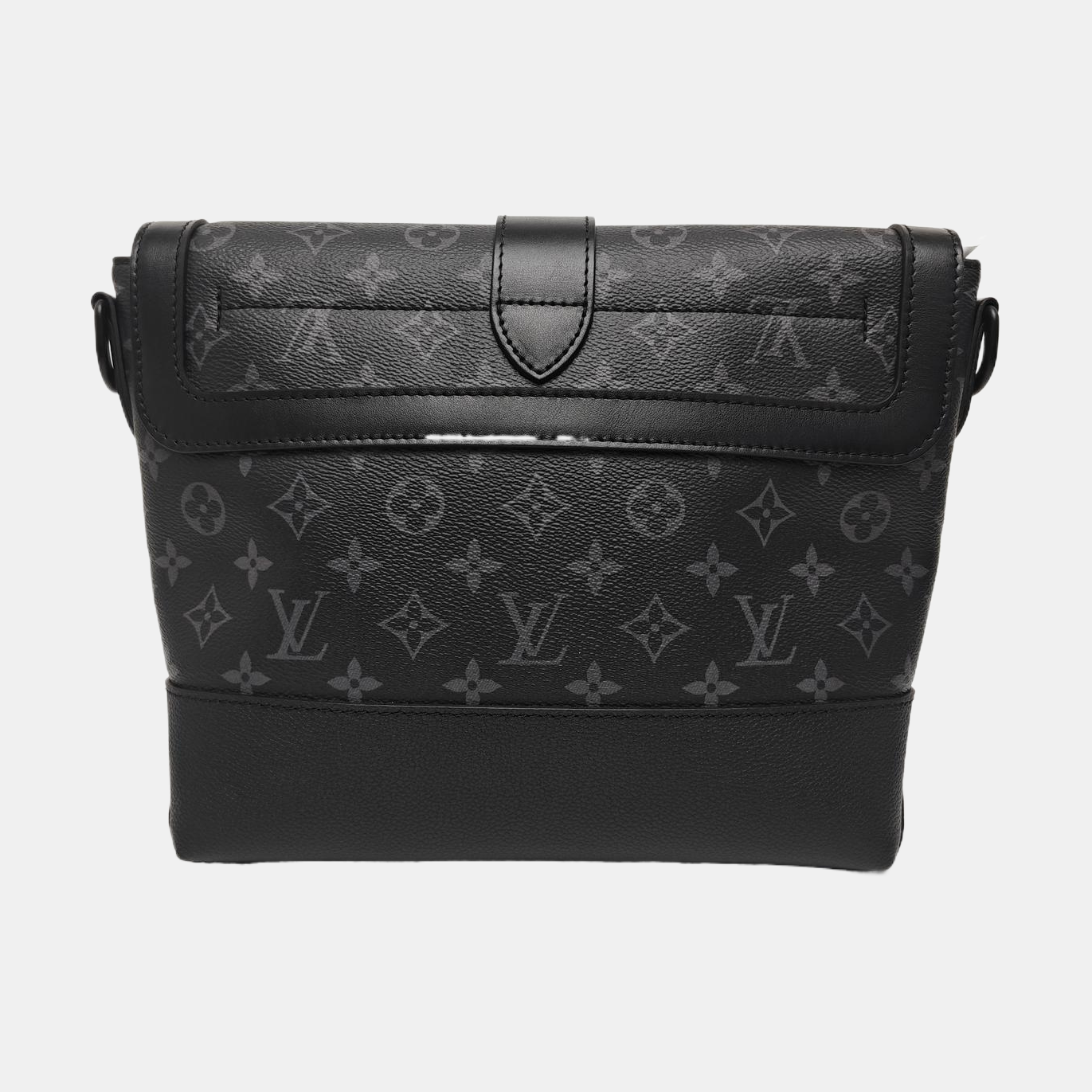 SAUMUR Monogram Coated Canvas Black