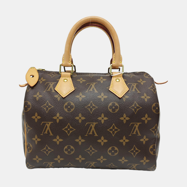SPEEDY 25 Monogram Coated Canvas Brown