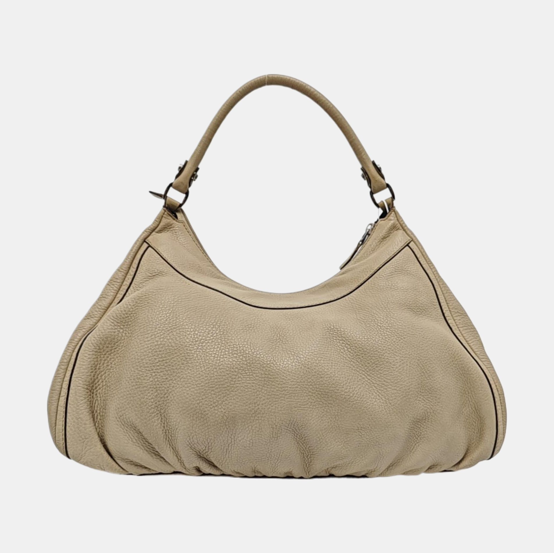 D Gold Monogram Calfskin Beige