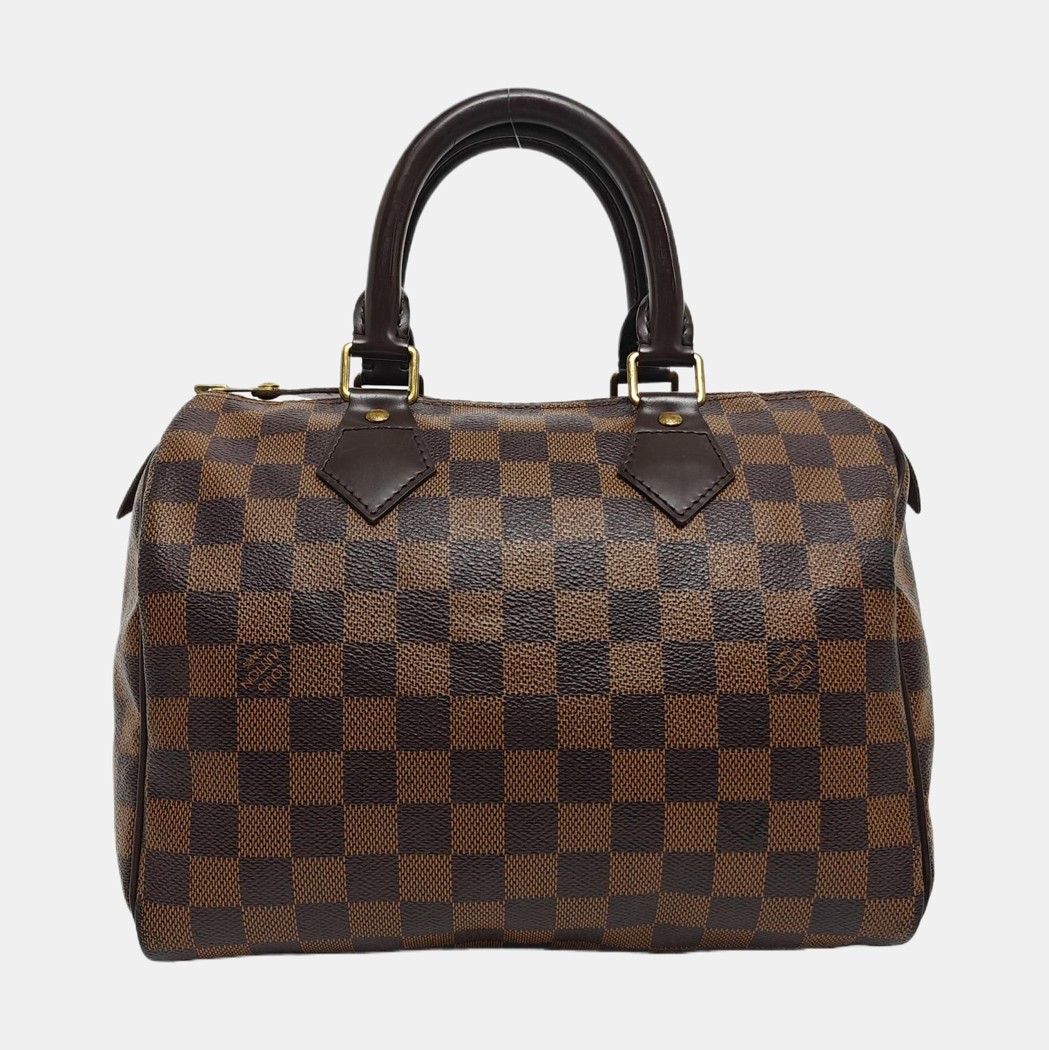 SPEEDY 25 Damier Ebene Coated Canvas Brown
