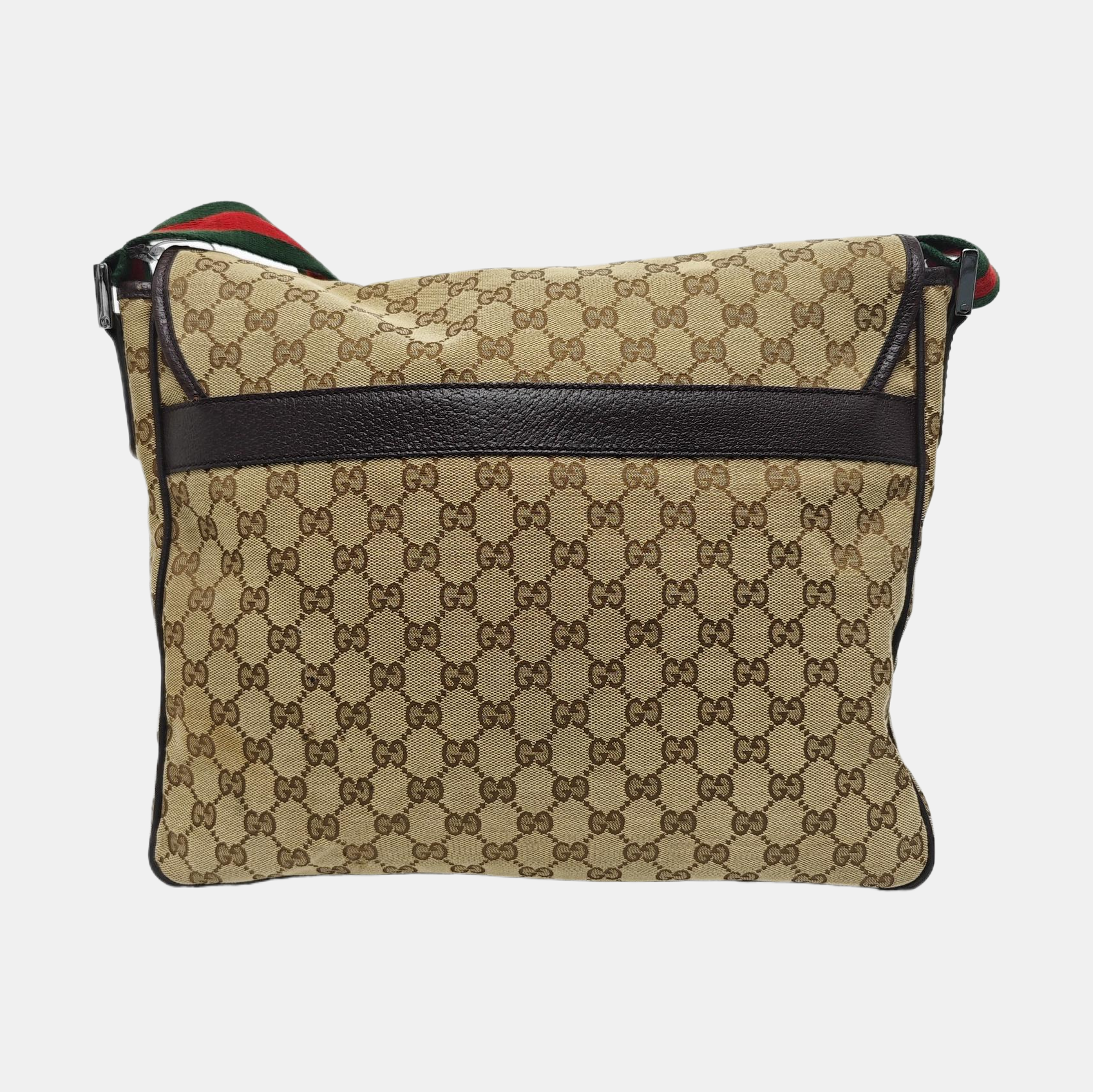 GG Messenger Monogram Canvas Beige