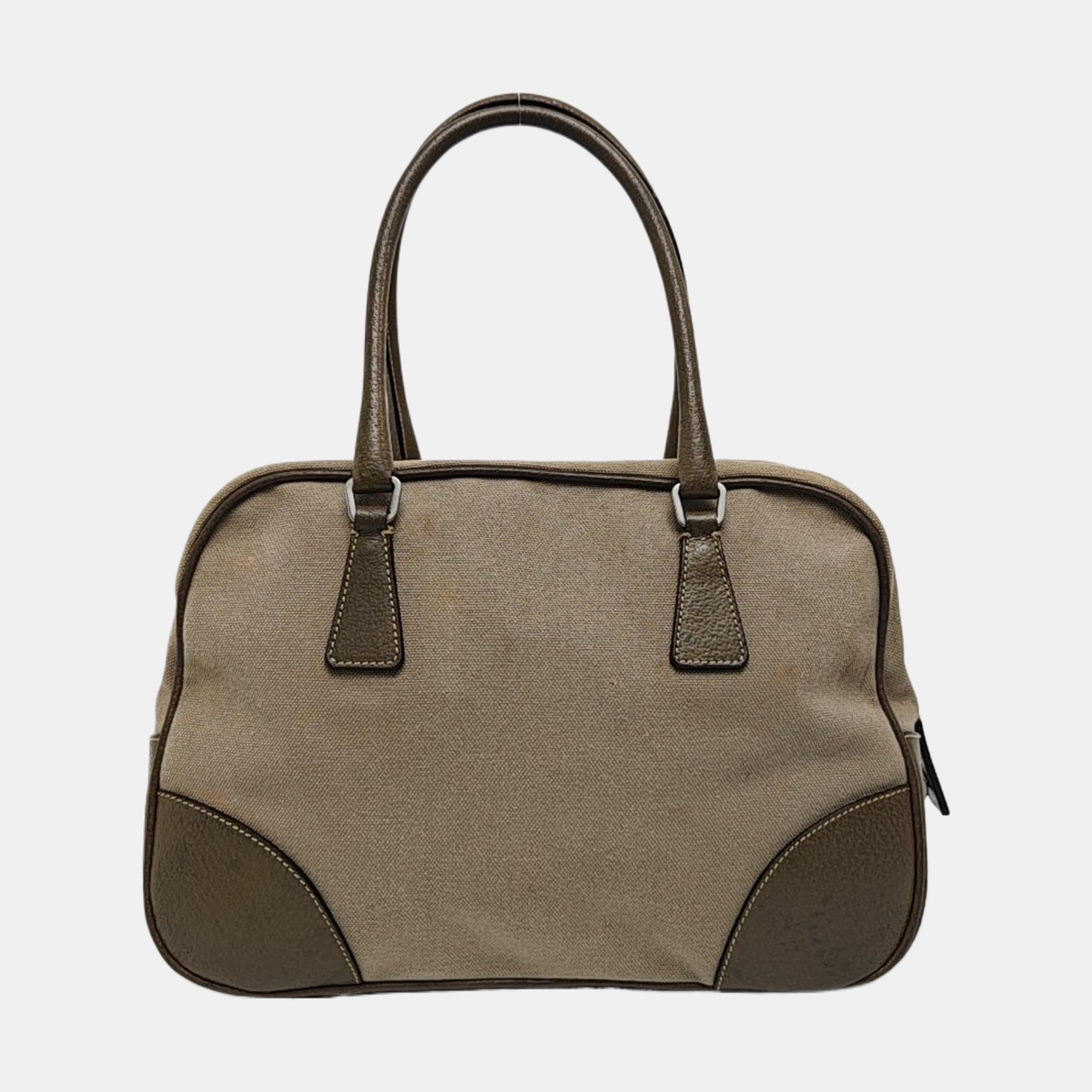 Canvas Top Handle Bag Gray