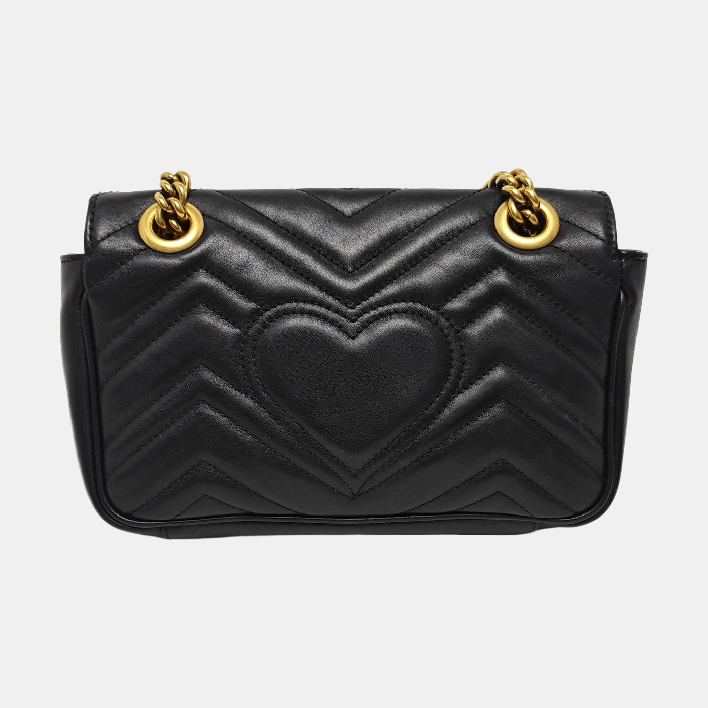 GG Marmont Small Quilted Calfskin Black