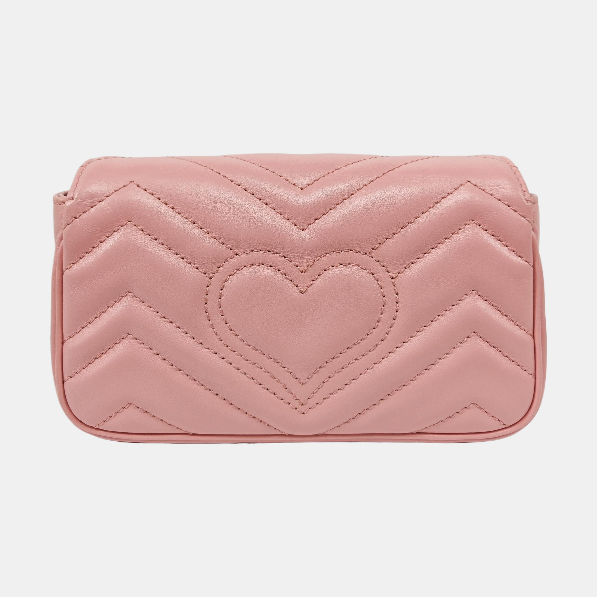 GG Marmont Mini Quilted Calfskin Pink