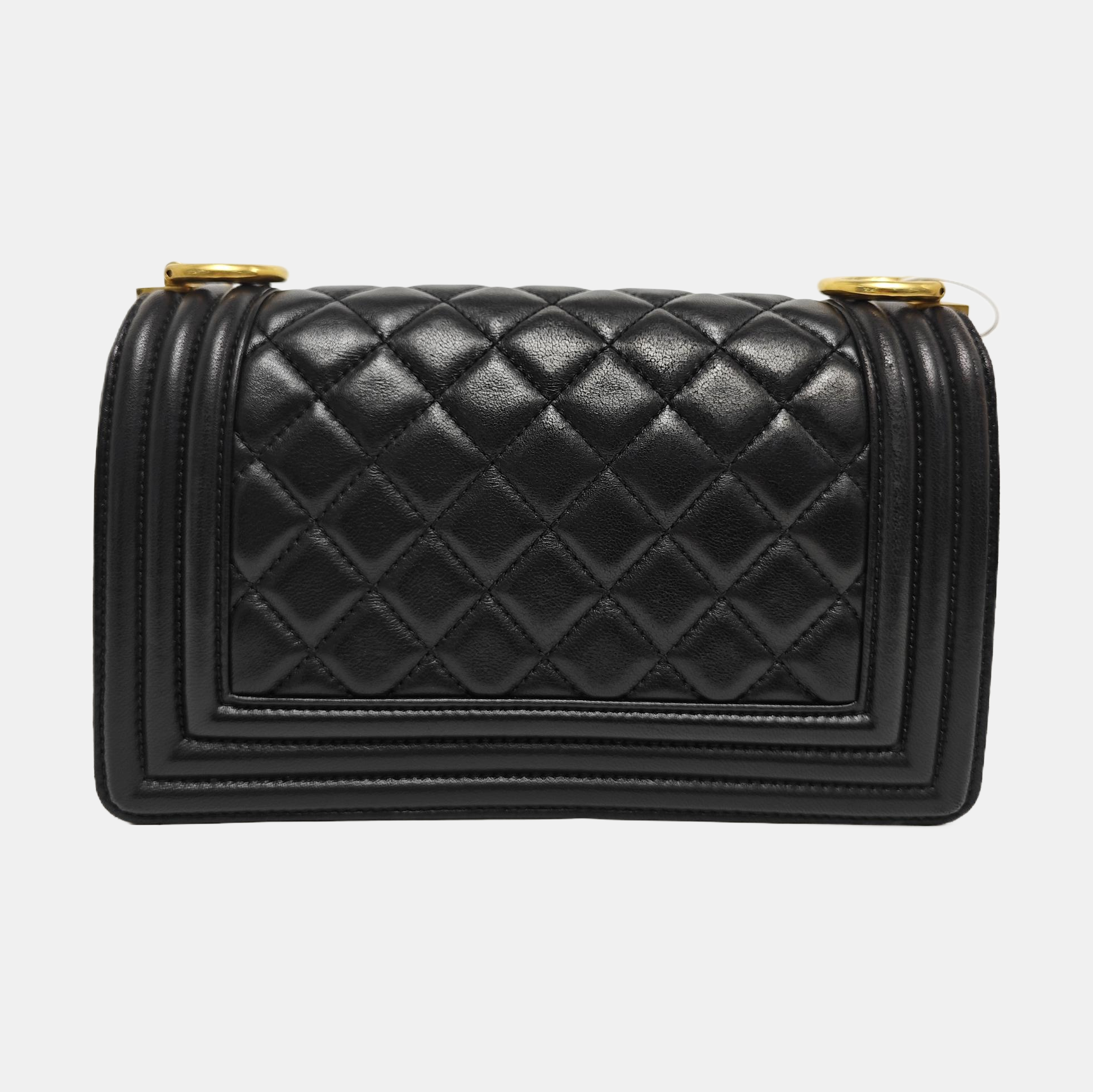 BOY CHANEL Small Quilted Lambskin Black