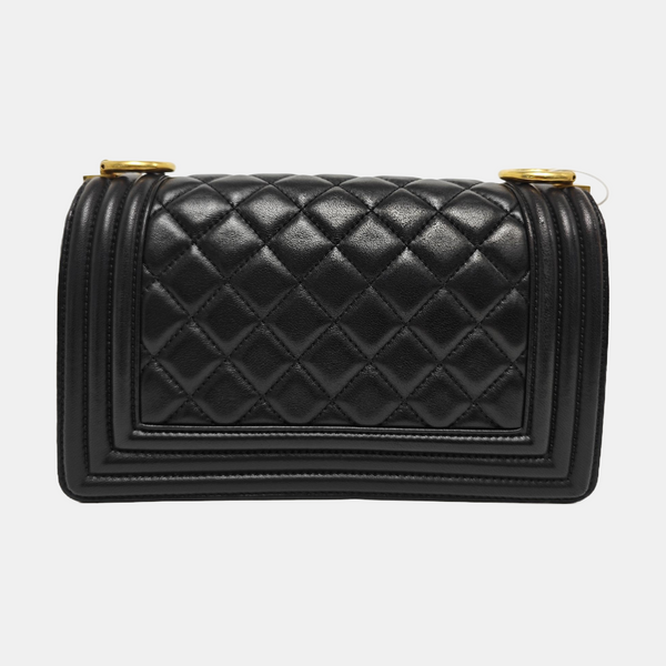 BOY CHANEL Small Quilted Lambskin Black