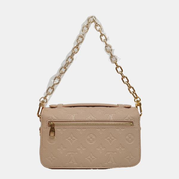 MÉTIS EAST WEST Monogram Calfskin Beige