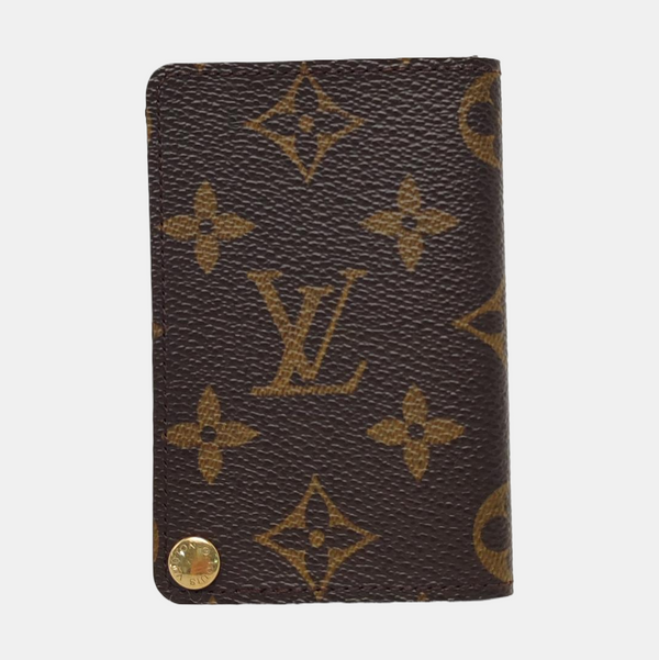 Monogram Coated Canvas Card Holder Brown