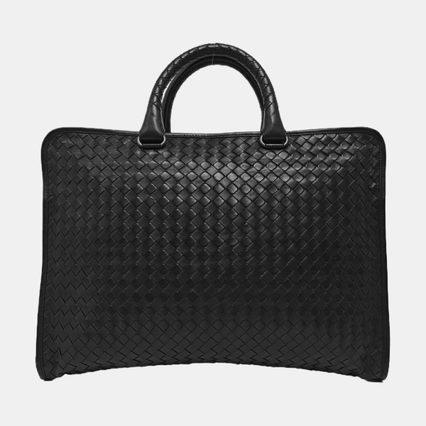 Calfskin Top Handle Bag Black