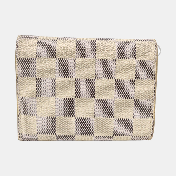 VICTORINE Damier Azur Coated Canvas White Wallet