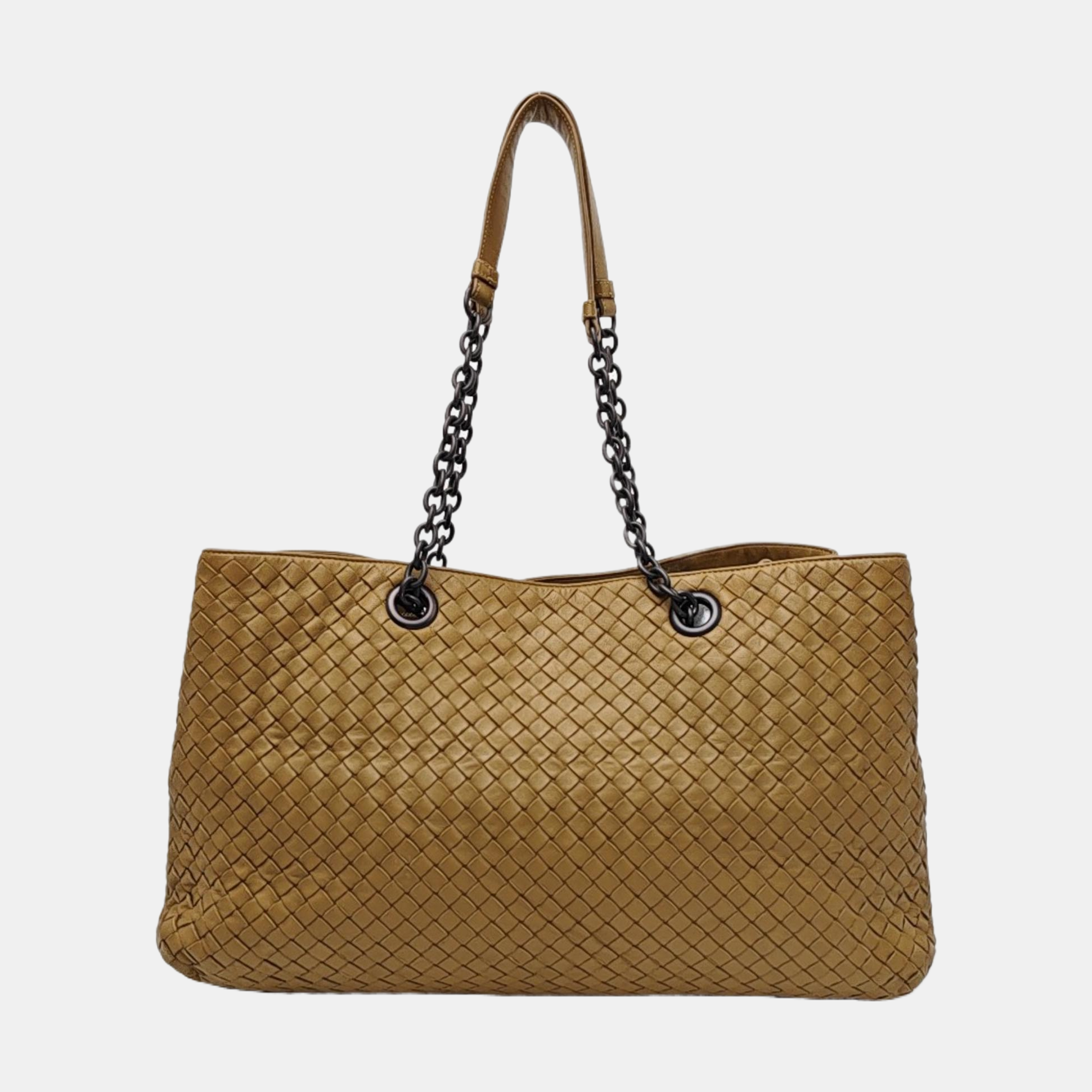 Lambskin Tote Bag Brown