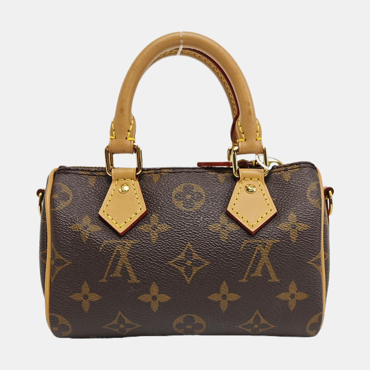 SPEEDY Nano Monogram Coated Canvas Brown