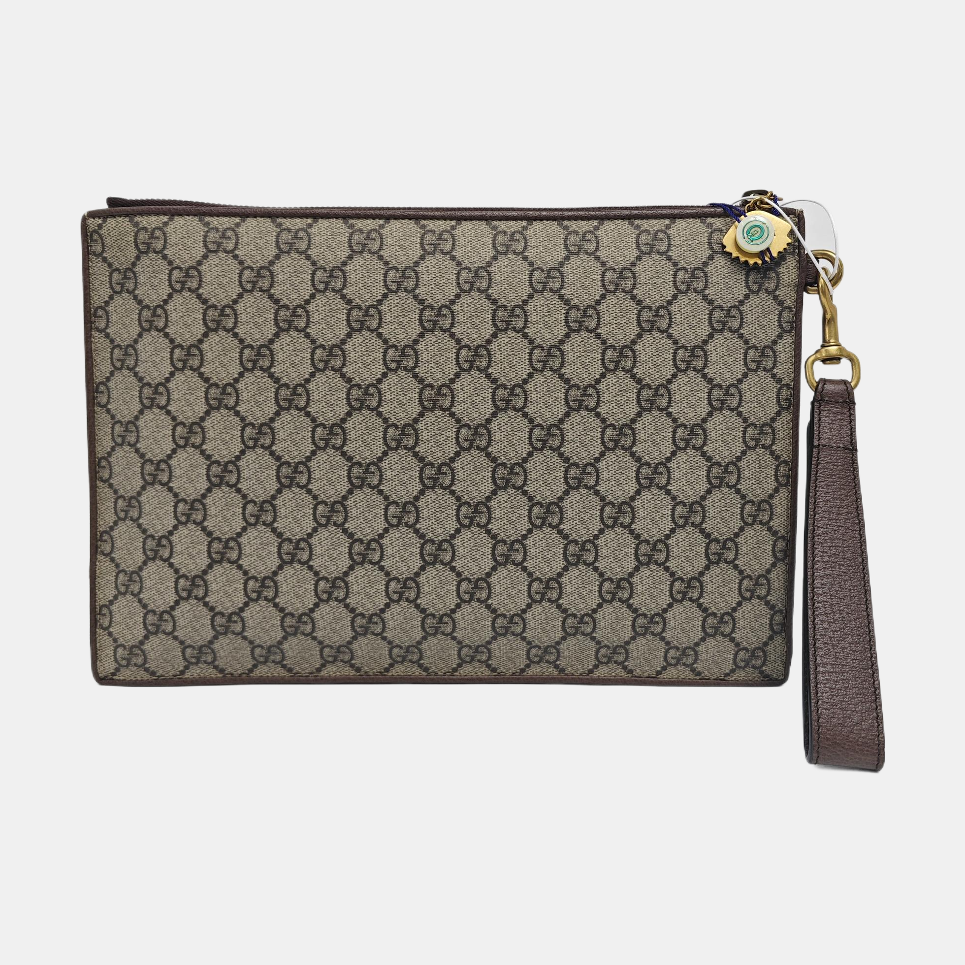 Courrier Monogram Coated Canvas Beige