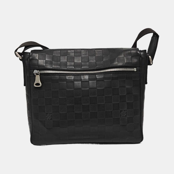 DISTRICT PM Damier Graphite Calfskin Black