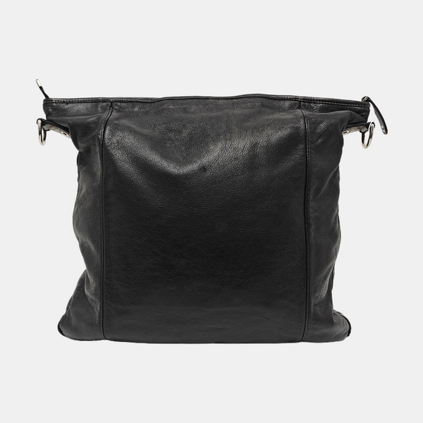 Monogram Calfskin Tote Bag Black